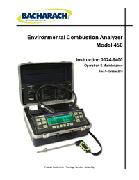 Thumbnail of document Manual - ECA 450 Combustion Analyzer